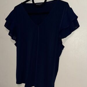 Adrianna Papel | Navy Blue Women's Top | L